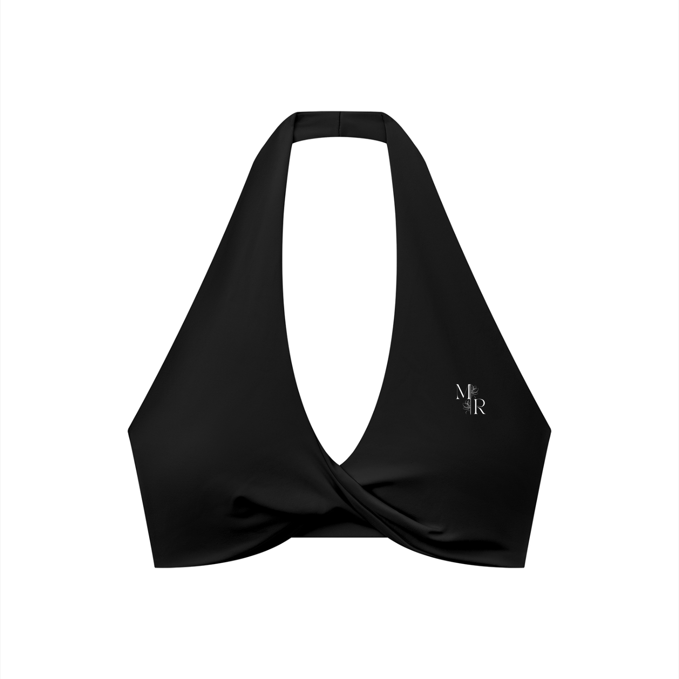 MWC Women's Pleated Halter Sports Bra (White Text)-mockups-1.png