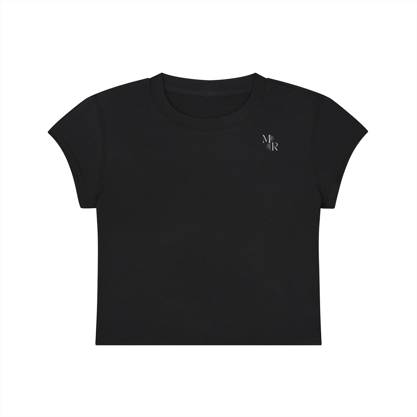 Women's Slim-Fit Cropped T-Shirt (White Text)-mockups-1.png