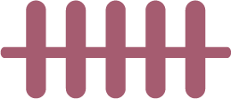 A brown grid or fence with vertical and horizontal bars.