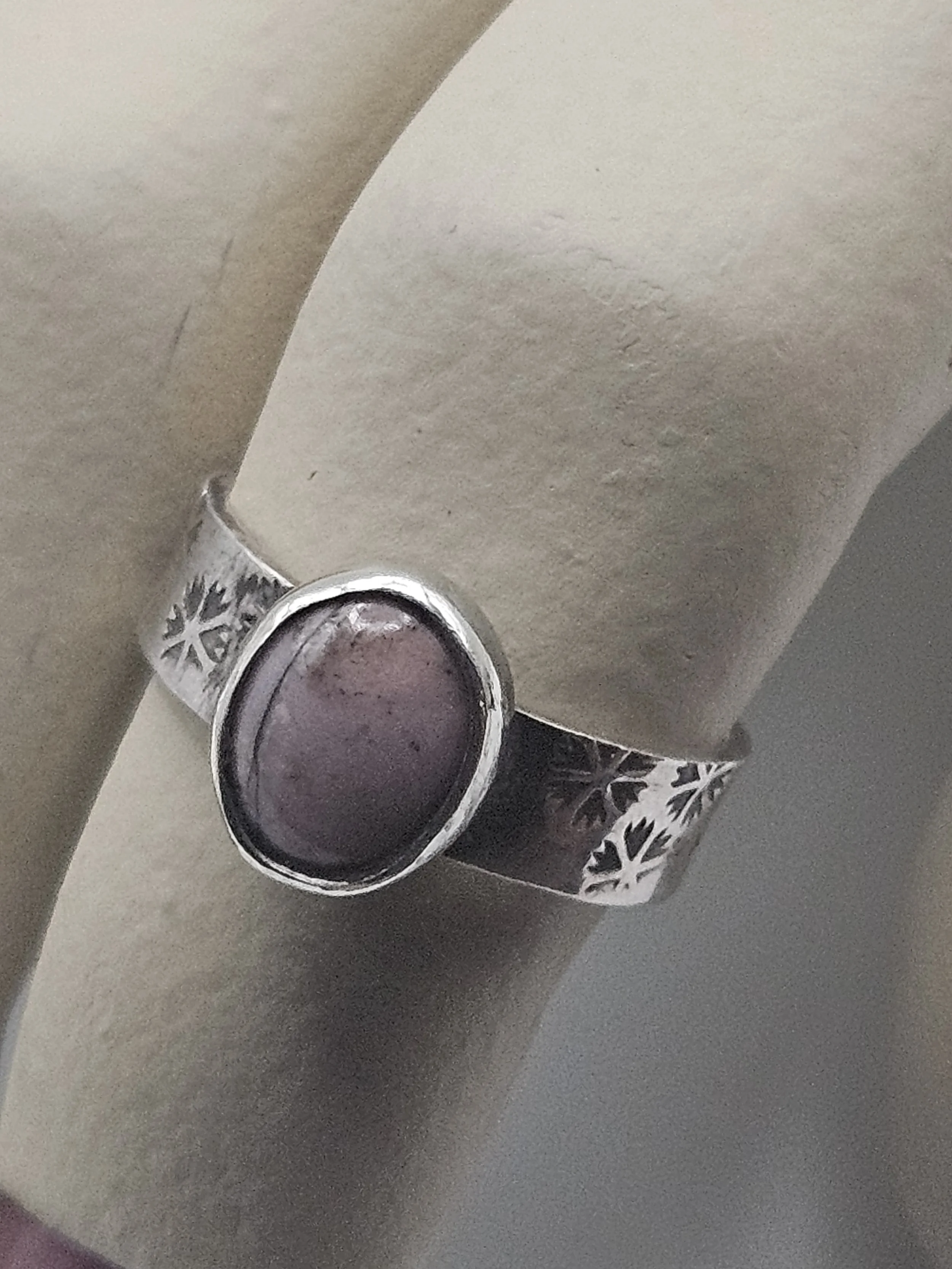 Rhodochrosite Ring