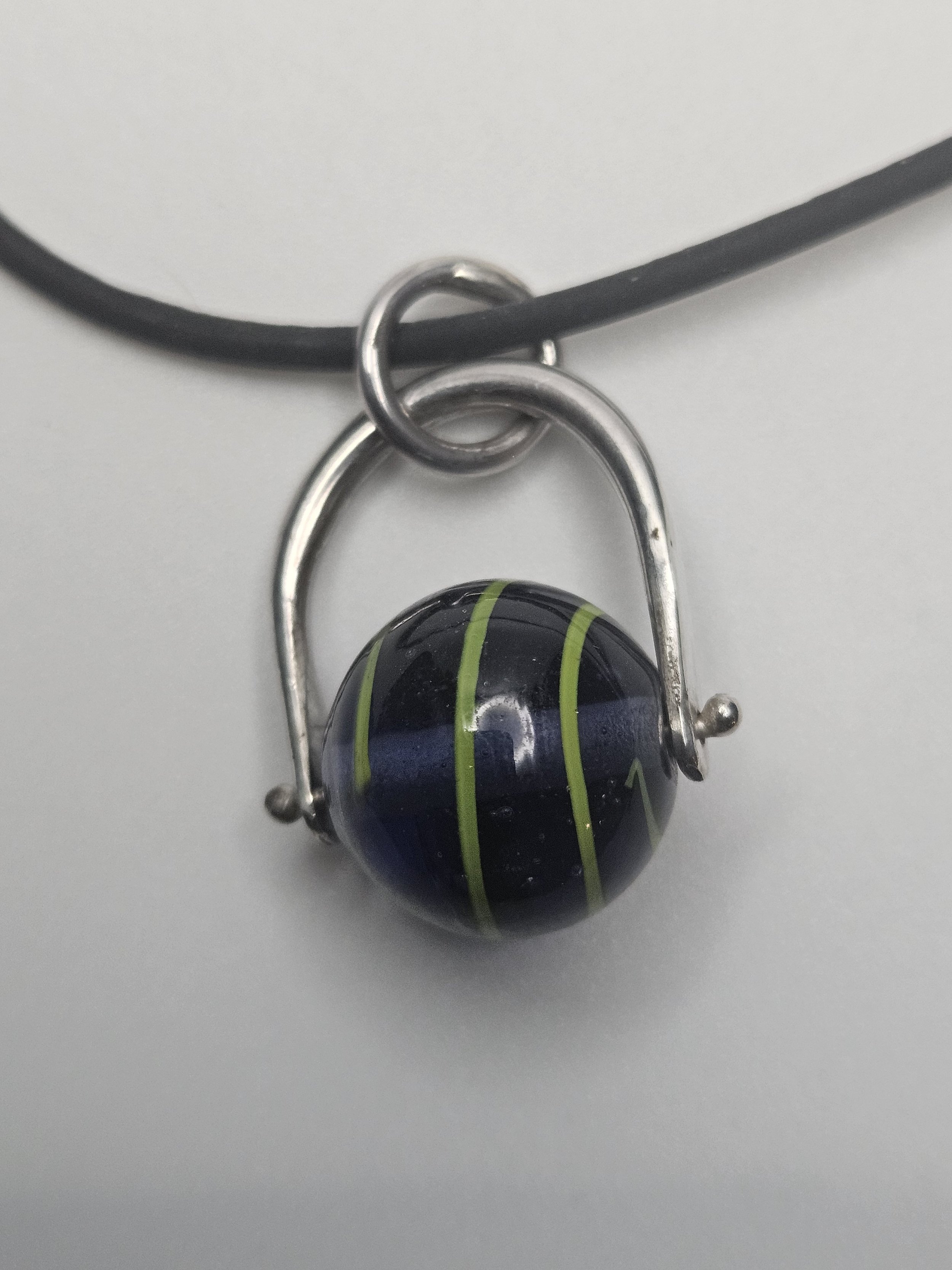 Round Handblown Glass Bead Bauble 5