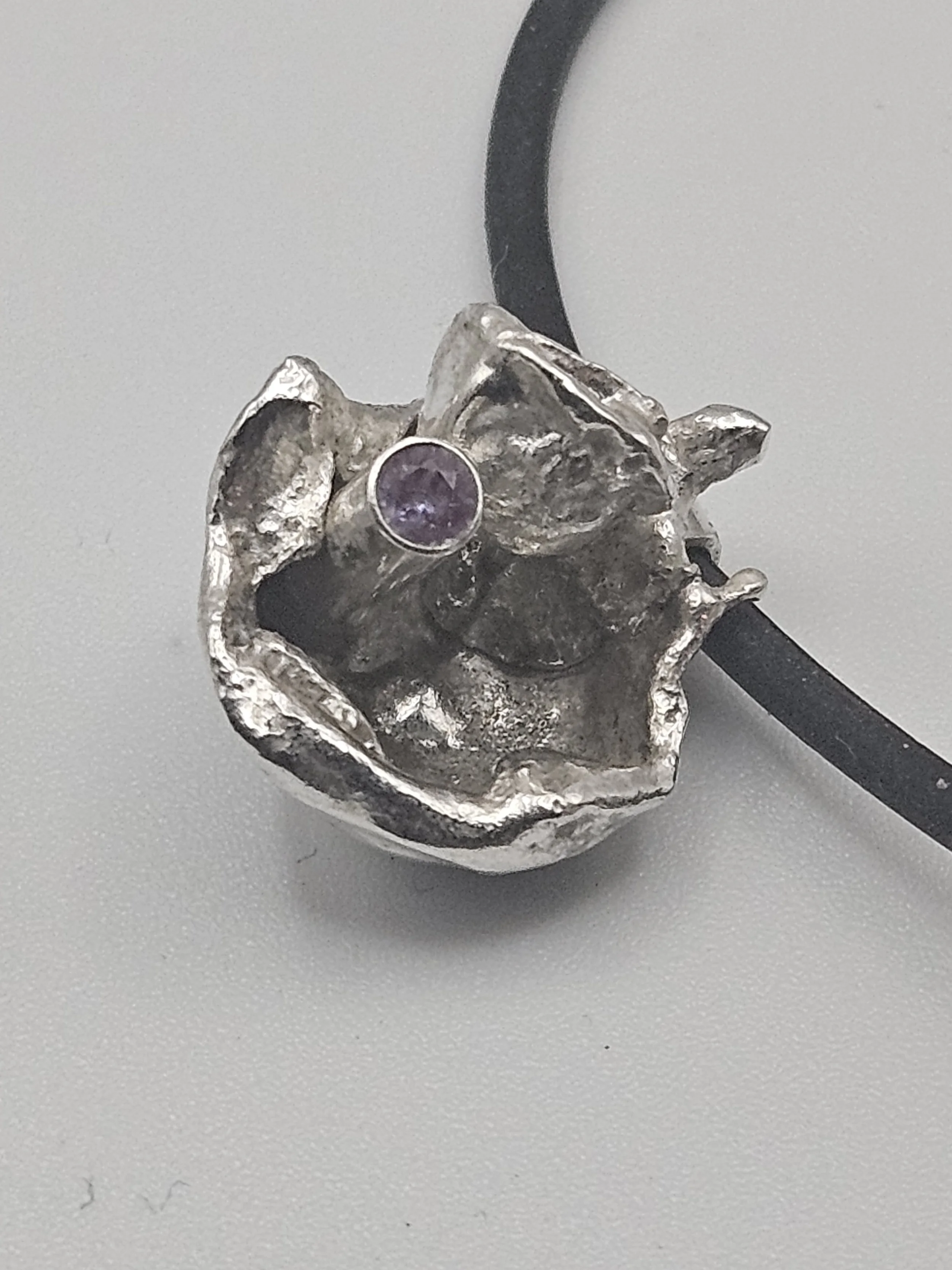 Water Cast Pendant with Alexandrite