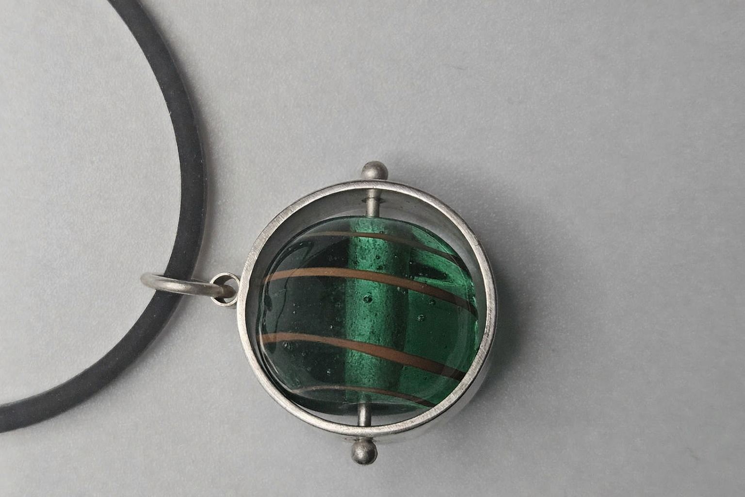 Round Handblown Glass Bead Bauble 4