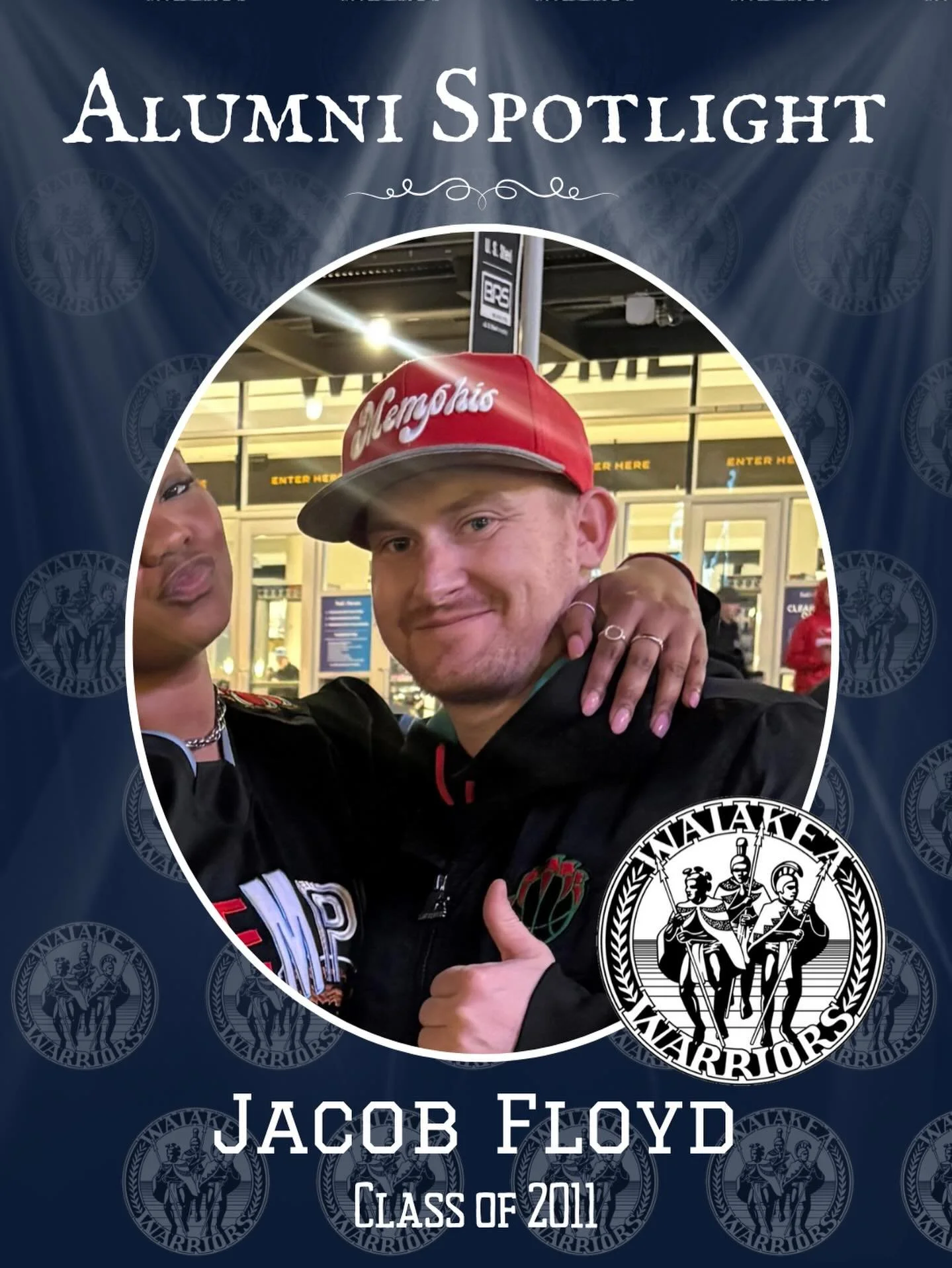 Aloha to Jacob Floyd, Class of 2011, Pandas!

Jacob is currently living in Memphis, Tennessee, teaching history at Southwind High School. He enjoys History, the Memphis Grizzlies, and sports. He has fond memories of making friends that he still keeps