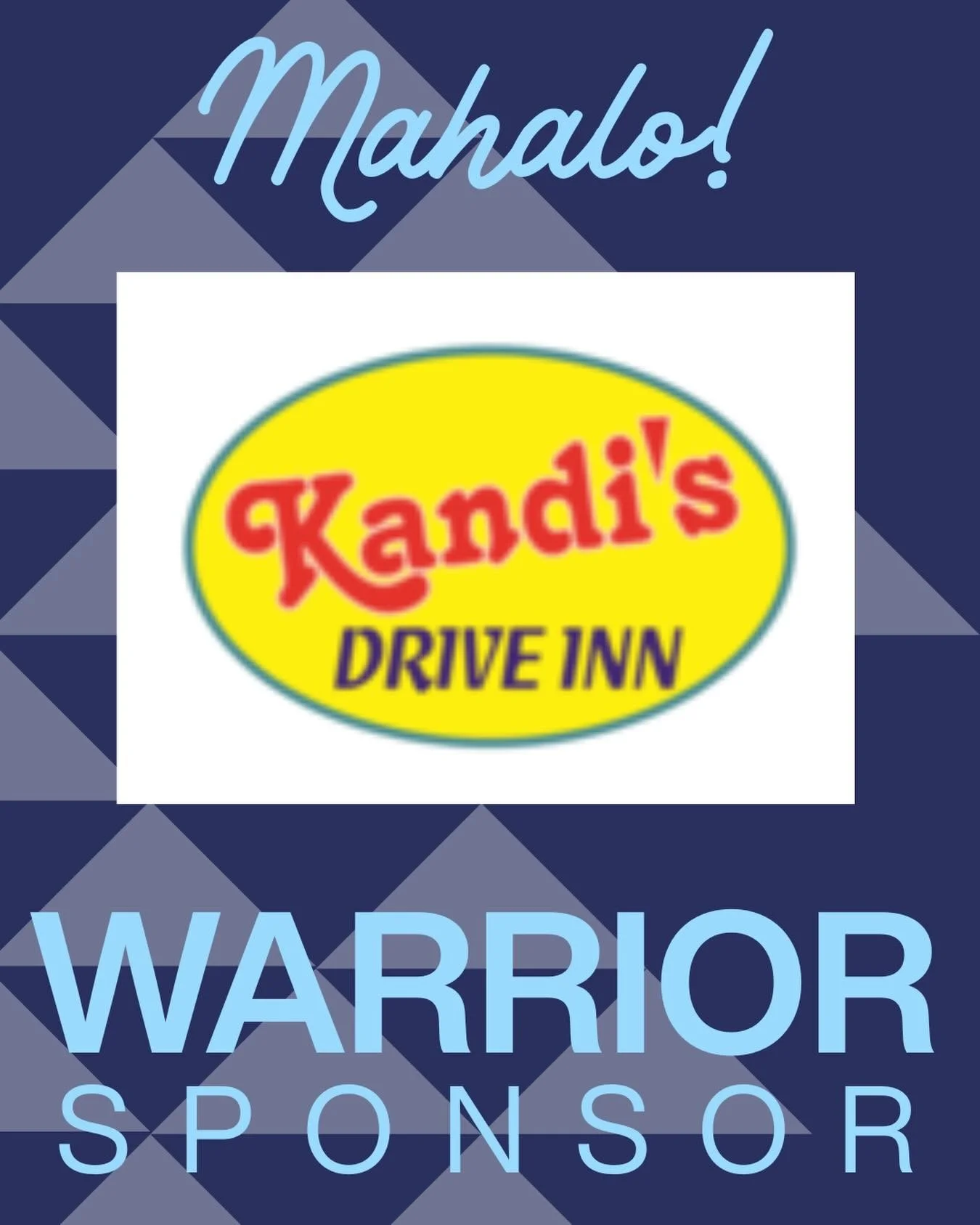 MAHALO to Candace Fukuda-Hanle of @kandis_drive_inn for being a $5K WARRIOR SPONSOR of the Waiakea High School 50th Anniversary celebration!💙🤍

Your generous contribution will help us leave a legacy for the next generation of Warriors! We truly app