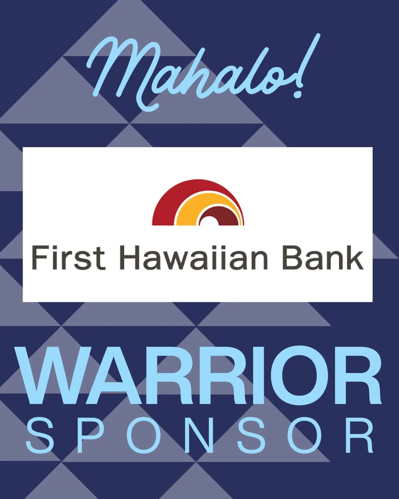 MAHALO to @fhbhawaii for being a $5K WARRIOR SPONSOR of the Waiākea High School 50th Anniversary celebration!💙🤍

Your generous contribution will help us leave a legacy for the next generation of Warriors! We truly appreciate your support and we loo