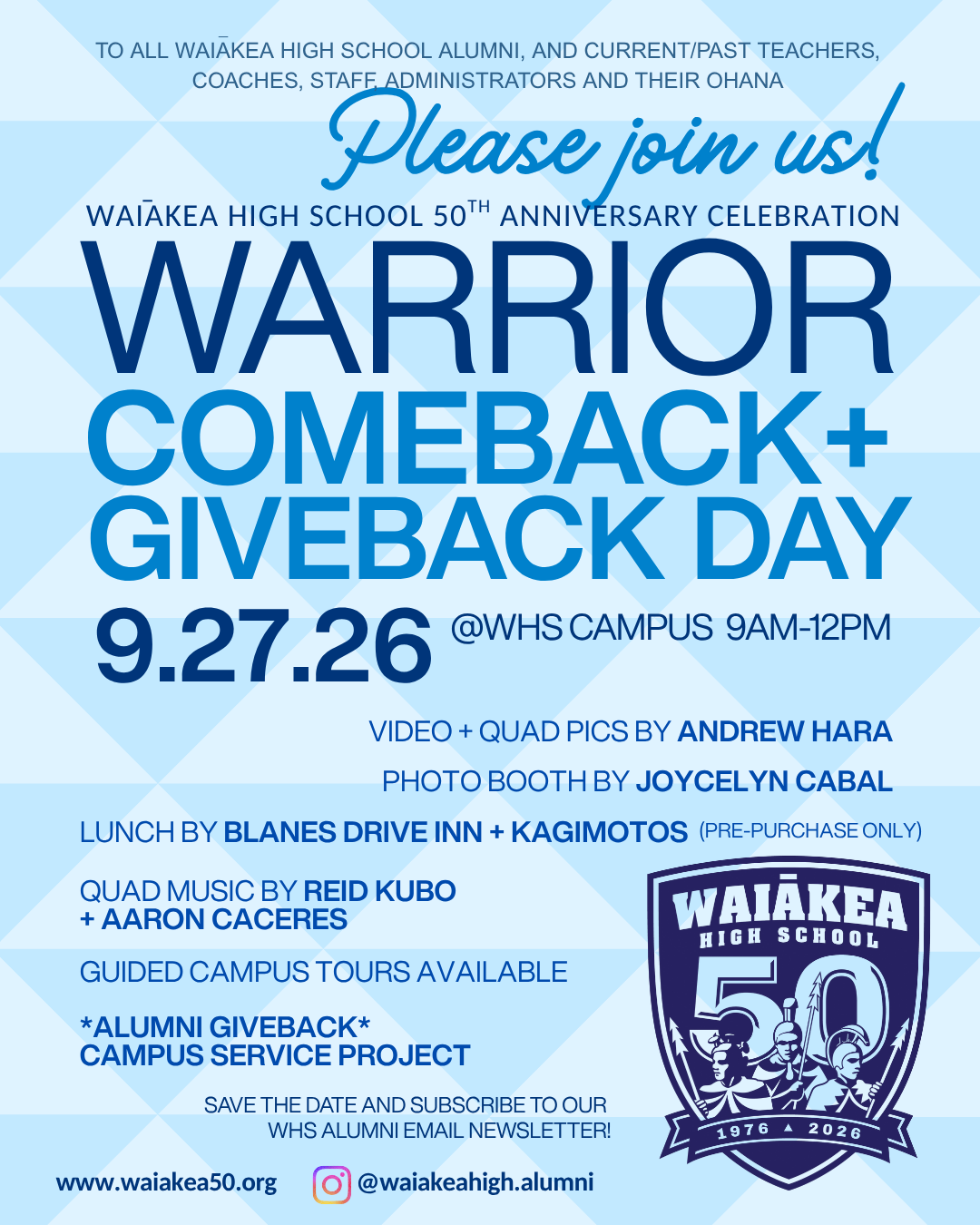 "Warrior Comeback + Giveback Day" - Early RSVP Ticket includes LIMITED EDITION GIFT!