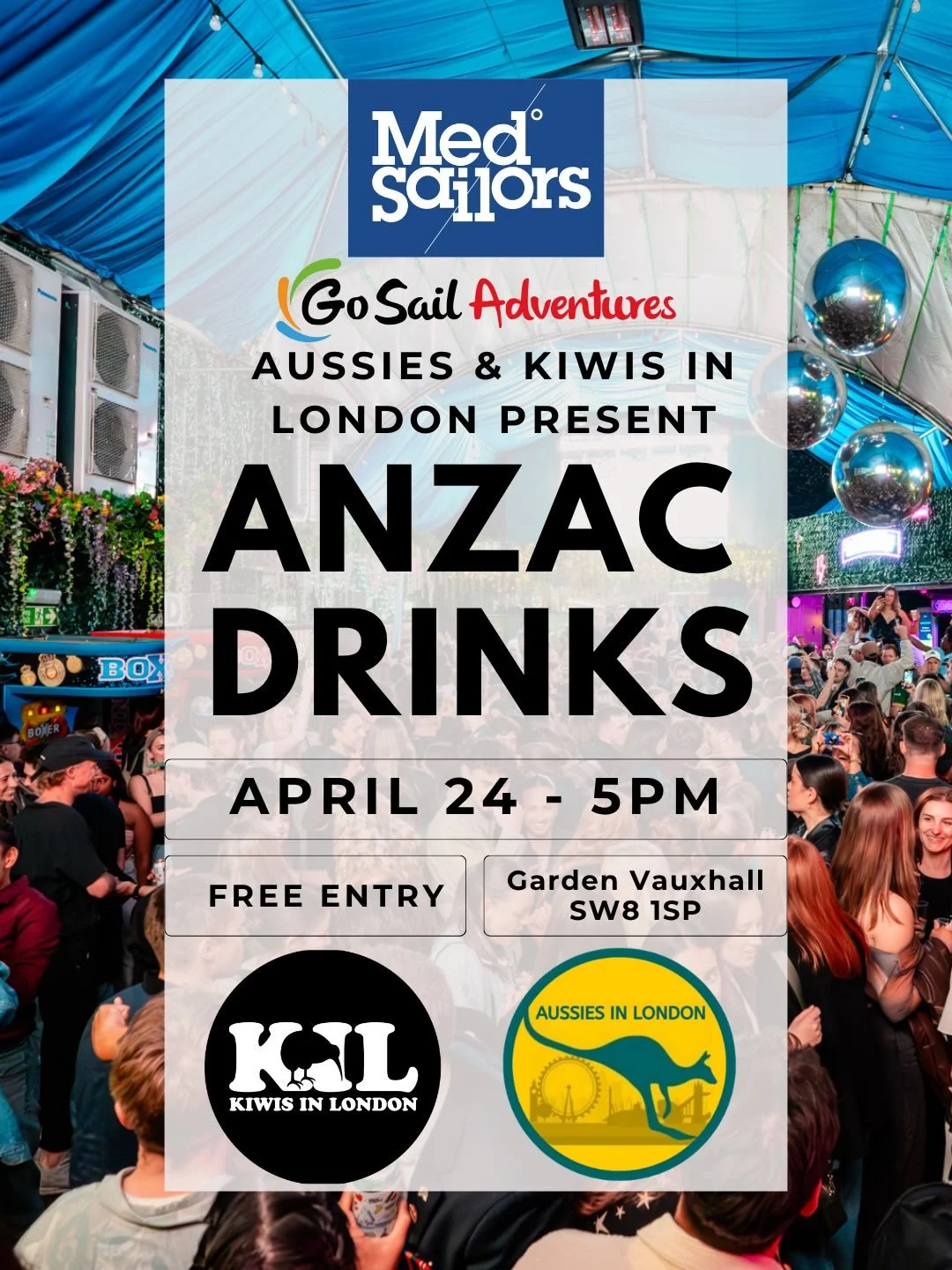 ANZAC WEEKEND DETAILS 

It&rsquo;s ANZAC weekend coming up. From Friday to Saturday you&rsquo;ll find something to do to gather in fellowship with both Aussies &amp; @kiwislondon 

Here&rsquo;s your guide to ANZAC drinks, the Dawn service &amp; the S