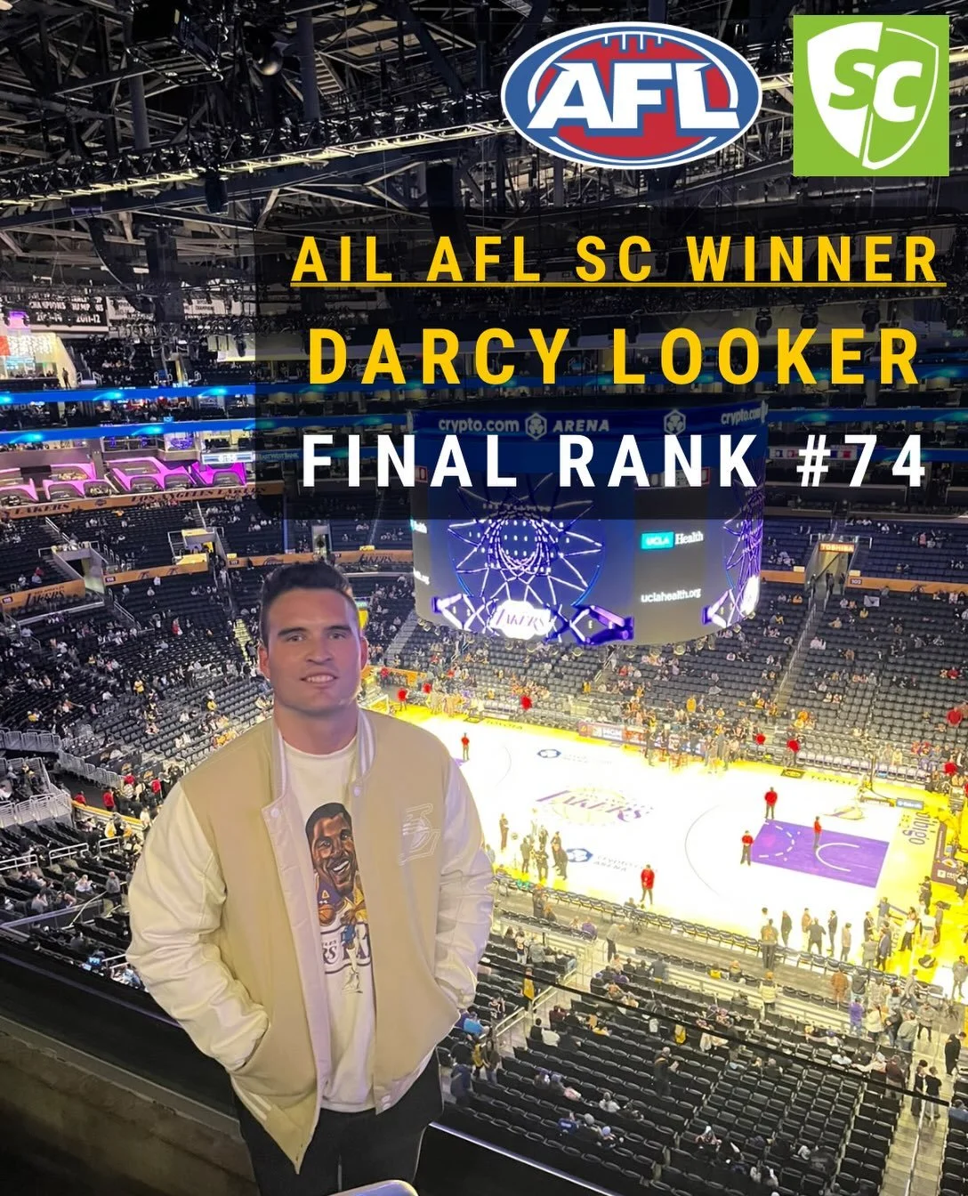 Congrats to our the winners of our SuperCoach competitions this year!

@darcylooker with a stunning final rank of 74 in the AFL &amp; @riley__cahill with 1209 in the NRL

Both receive a VIP table at our grand final events at Vauxhall 🙌🏽