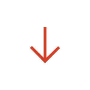 Red downward arrow pointing to the word 'Download' displayed on a dark background.