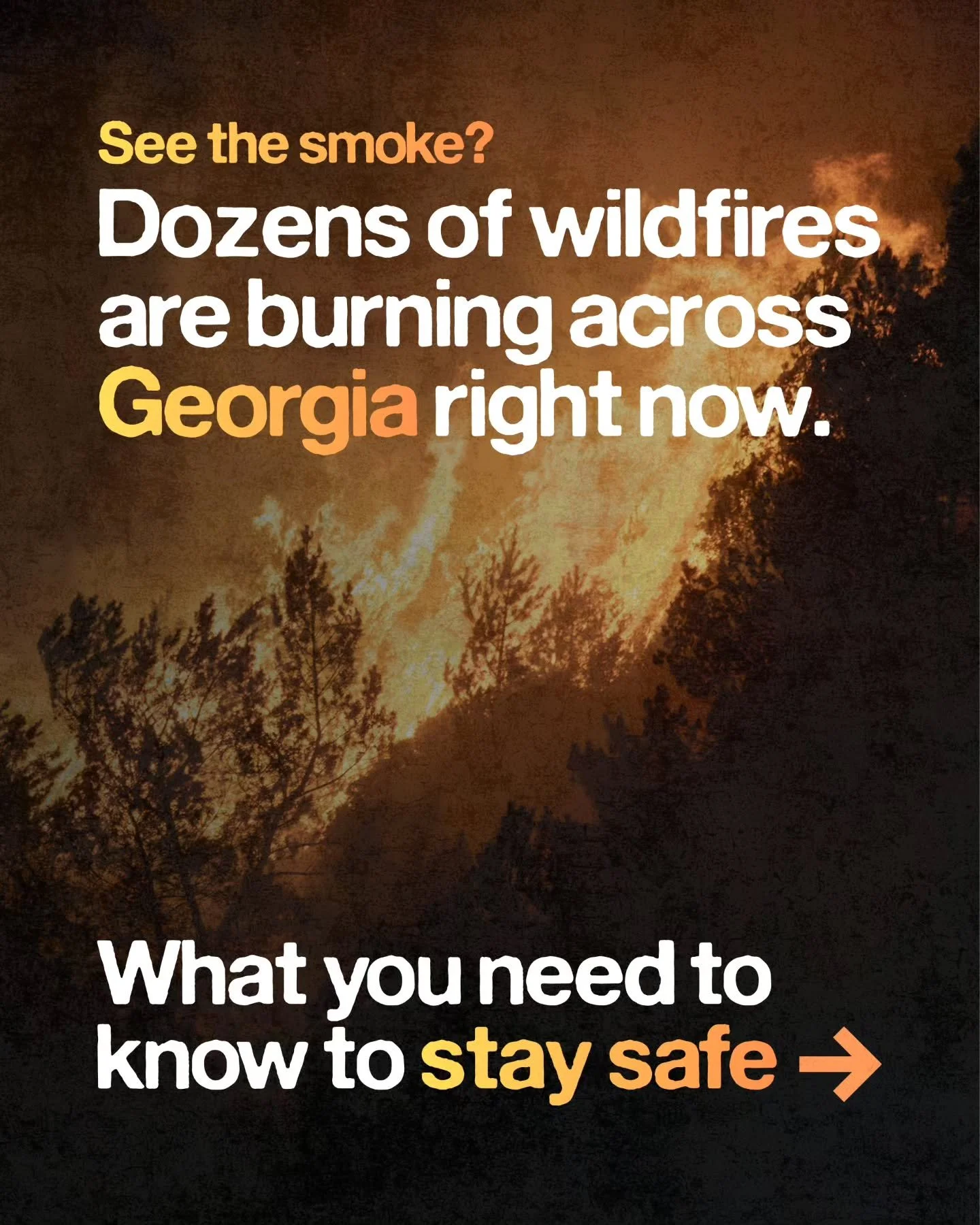 With wildfires hitting so close to home, we want to make sure our community has all the info ya'll need to stay safe &amp; informed. Save it &amp; share it with your loved ones. 🧡

🗓️ April 23, 2026