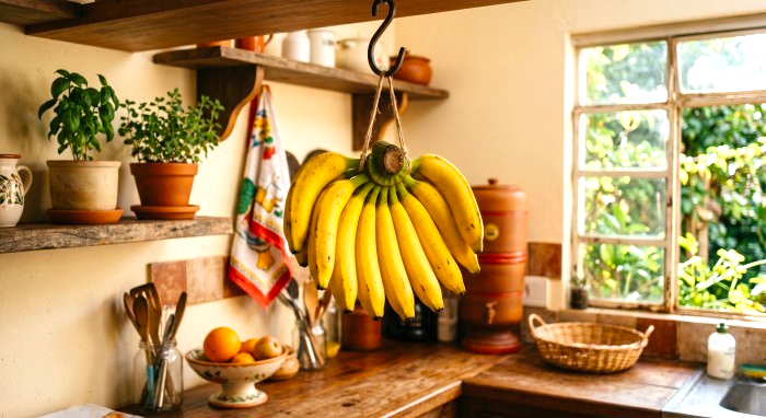 Pendure as bananas