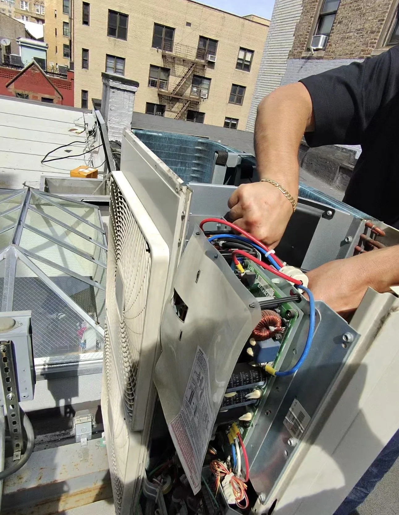 HVAC technician working