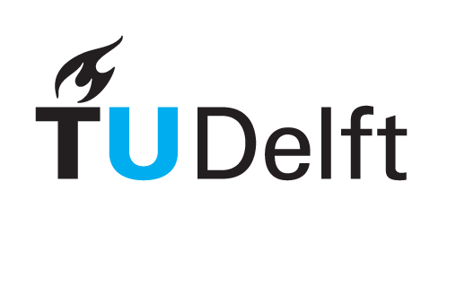 Logo van TU Delft met een vuurvlam boven de letter 'U'