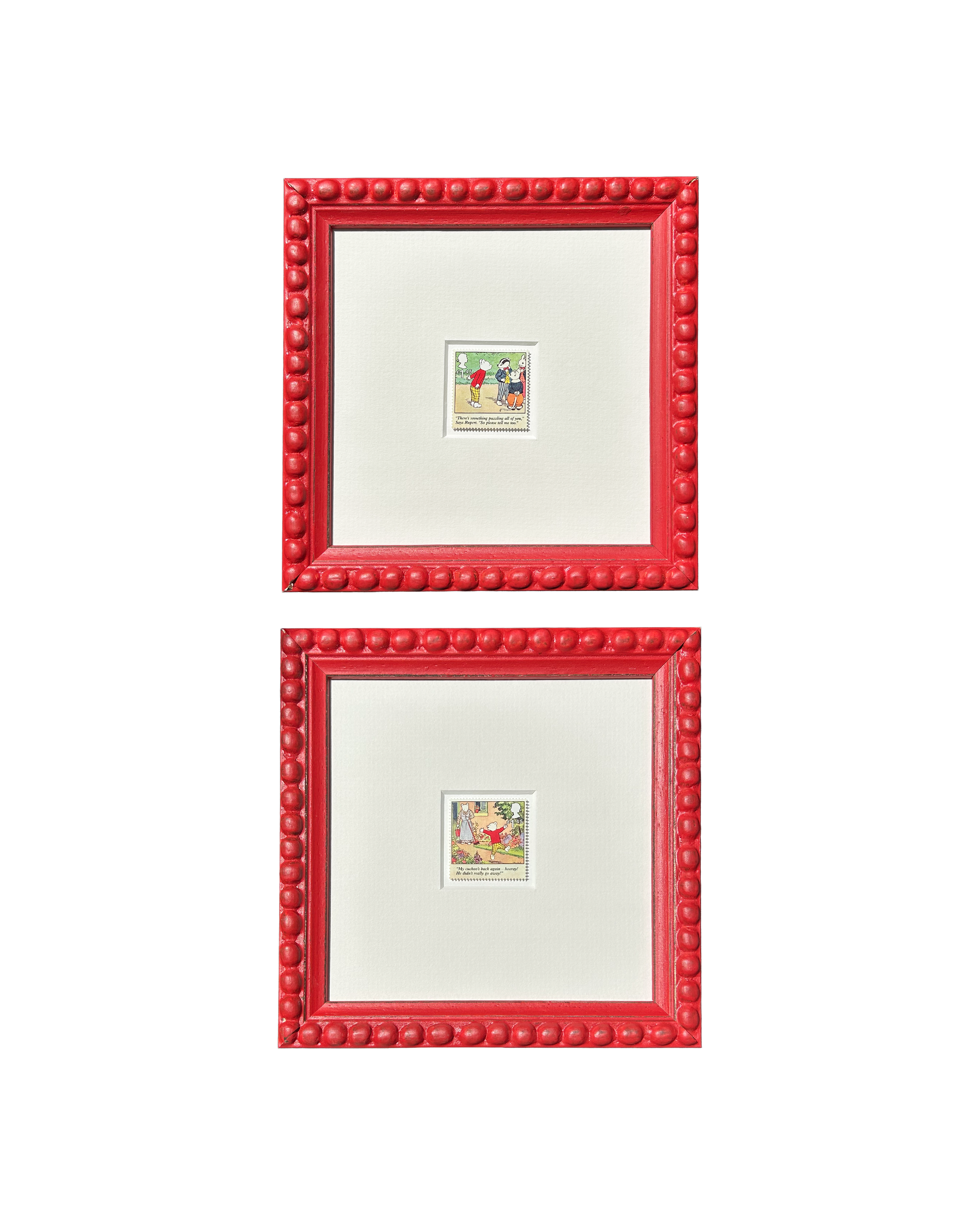 Rupert and the Lost Cuckoo - Framed Stamp Pair