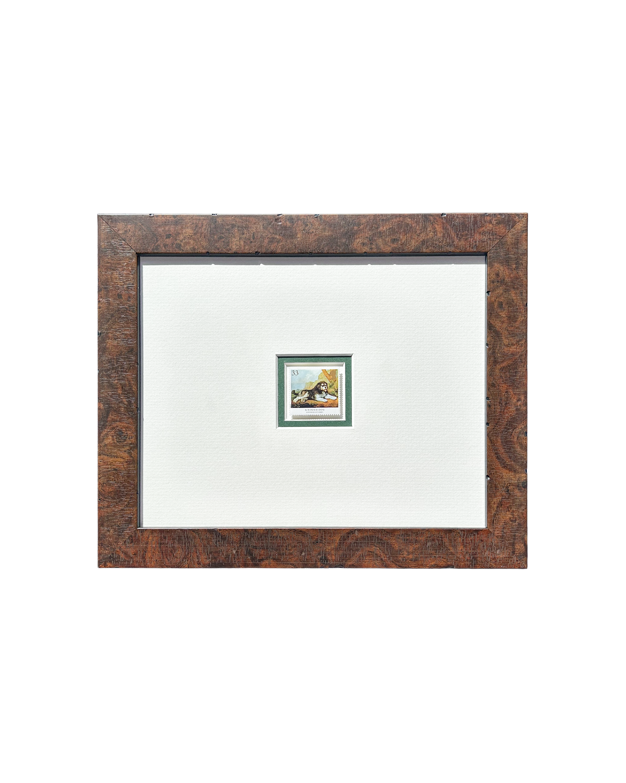 A Rough Dog - Framed Stamp