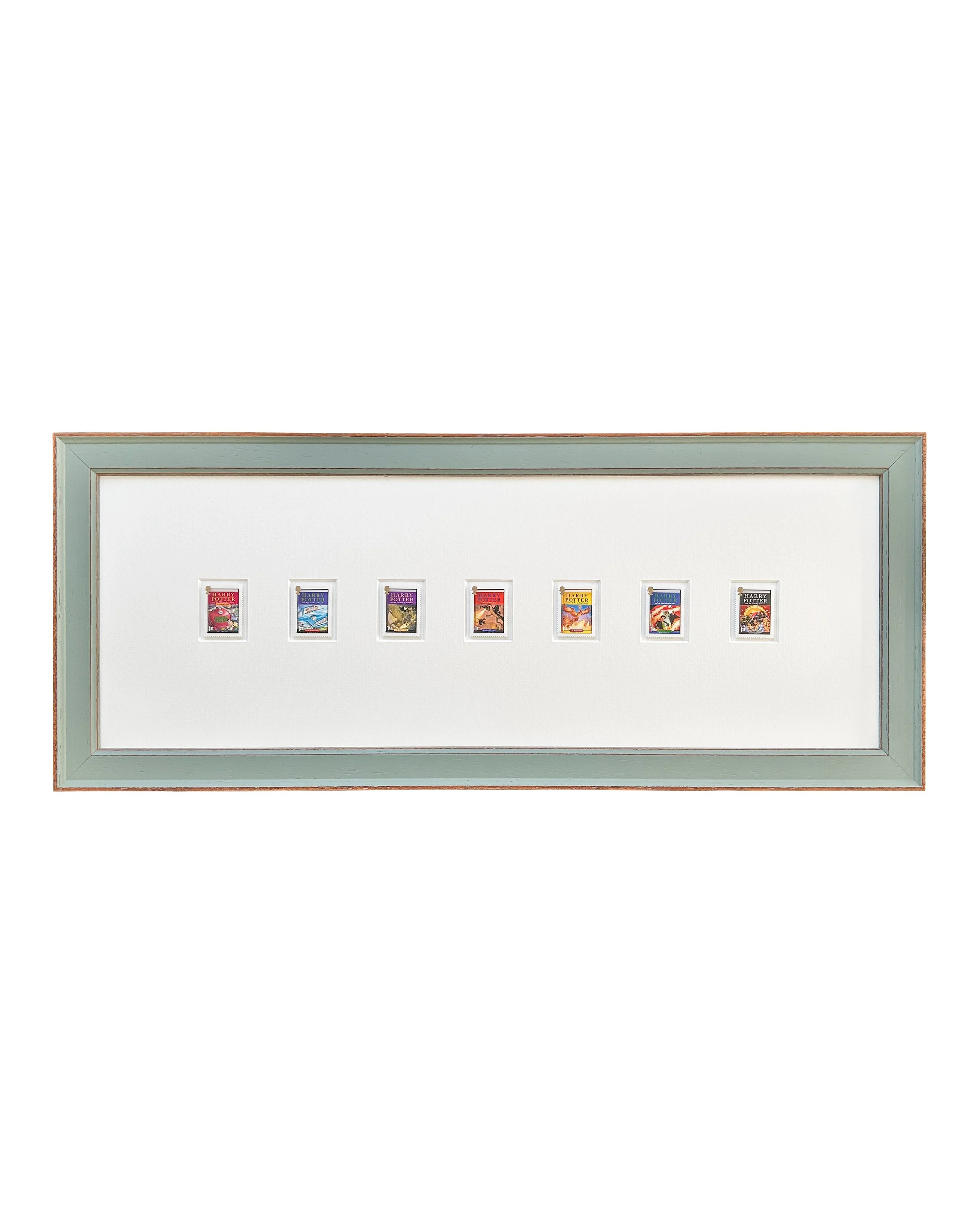 Harry Potter Book Covers, Seven Framed Stamps