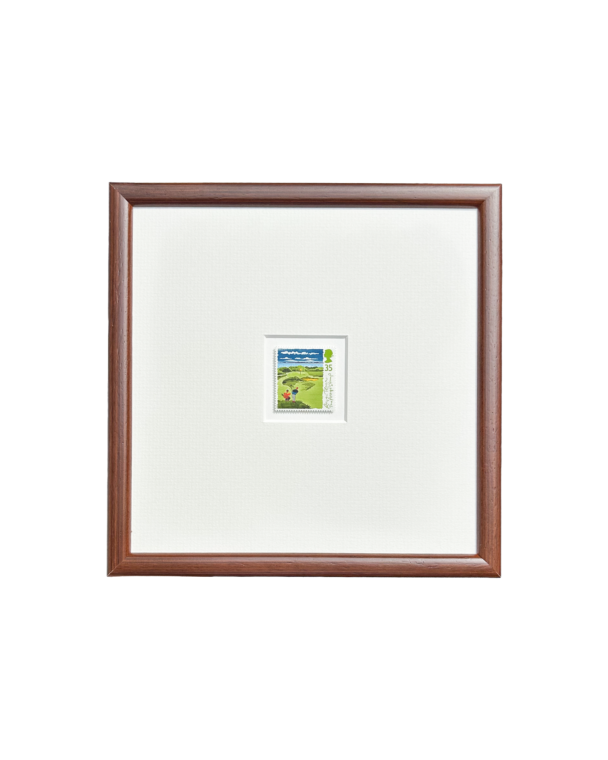 Royal Troon: Postage Stamp - Framed Scottish Golf Stamp