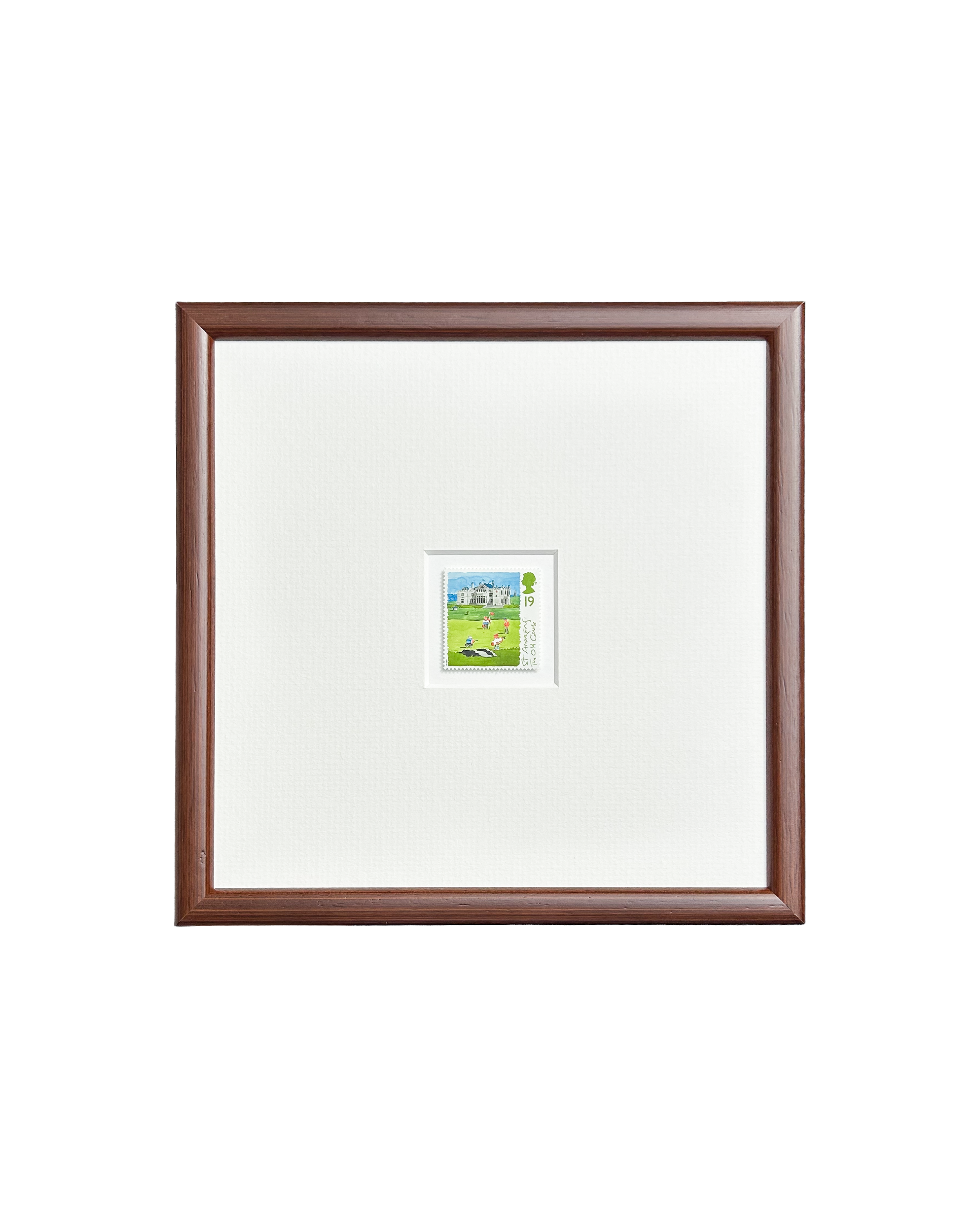 St Andrews: The Old Course - Framed Scottish Golf Stamp