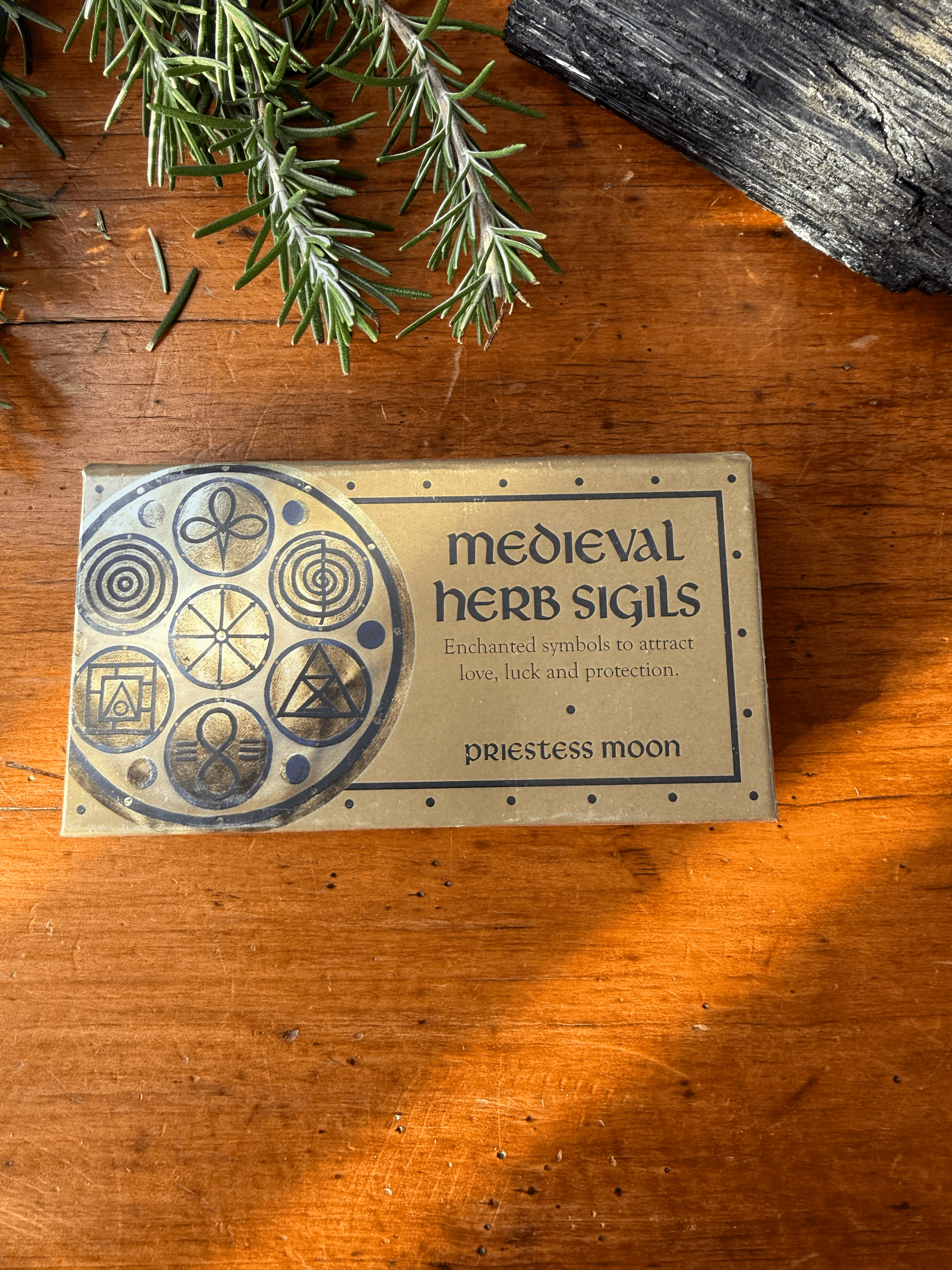 medieval herb sigils cards