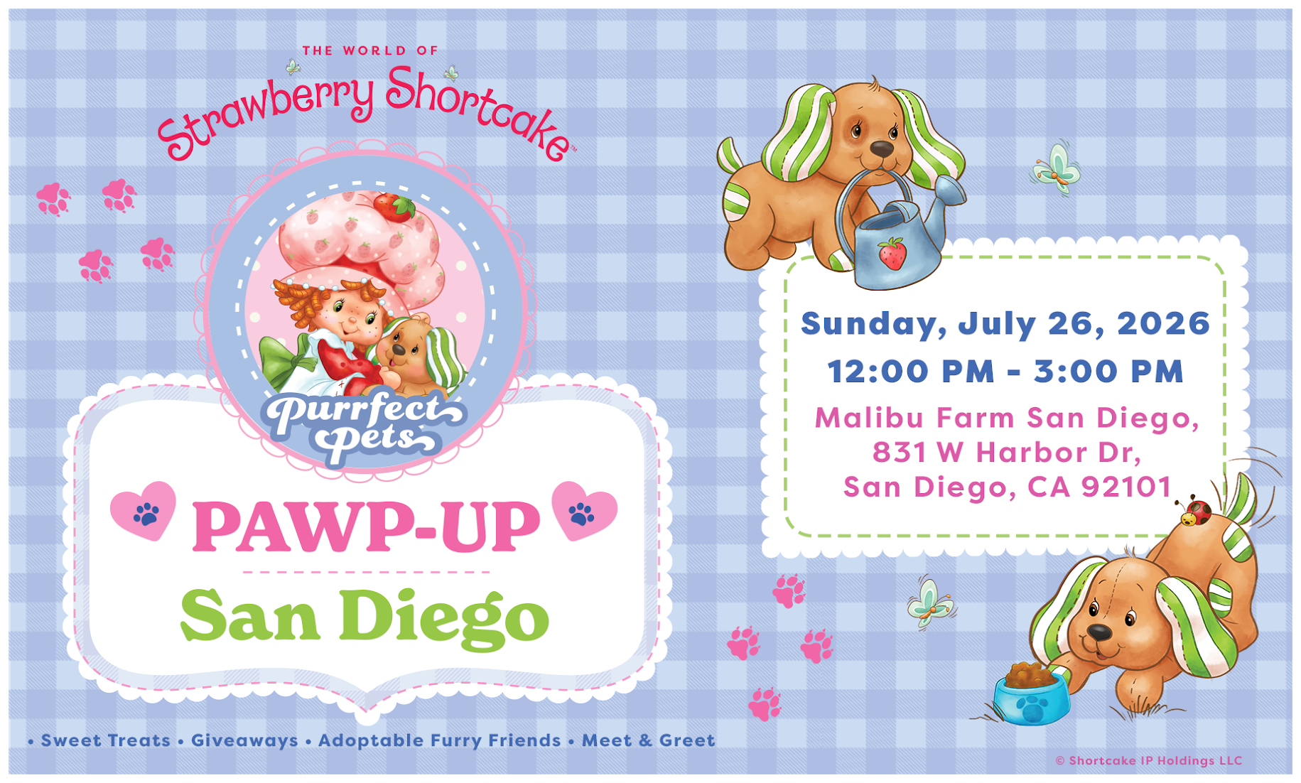 Purrfect Pets Pawp-Up - Strawberry Shortcake Pet Adoption