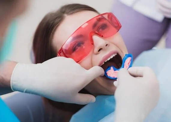 professional fluoride therapy strengthening enamel child dental visit Fox Point Wisconsin family dentist near Bayside