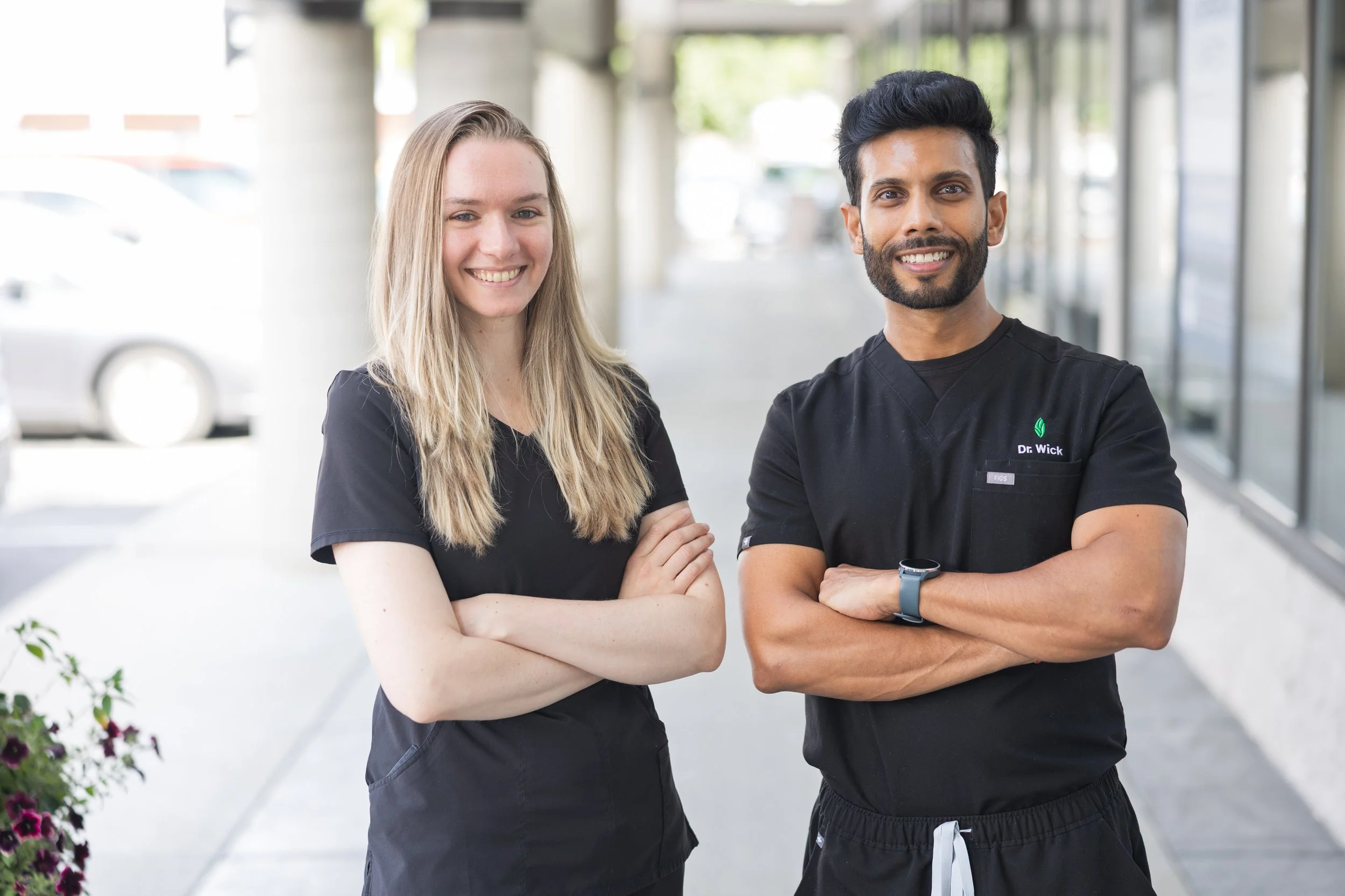 Dr Wickramasinghe and dental hygienist team at Fox Point Dental Studio Fox Point WI family and implant dentist near Bayside Shorewood Glendale