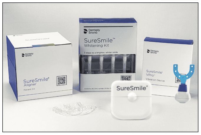 Invisialing SureSmile clear aligner system with VPro vibration device and whitening kit used for faster, more precise orthodontic treatment in Wisconsin