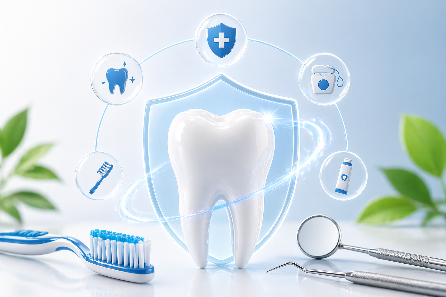 Preventive dentistry exam cleaning toothbrush and mirror routine dental care in Fox Point Wisconsin family dentist near Bayside Shorewood Glendale