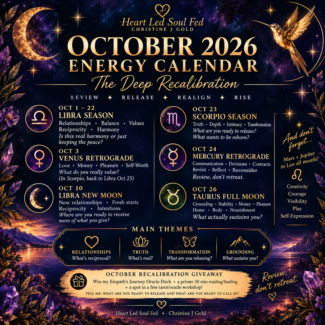 October Energy Update 2026: What Venus Retrograde, Mercury Retrograde, and the Taurus Full Moon Are Asking You to Reconsider.