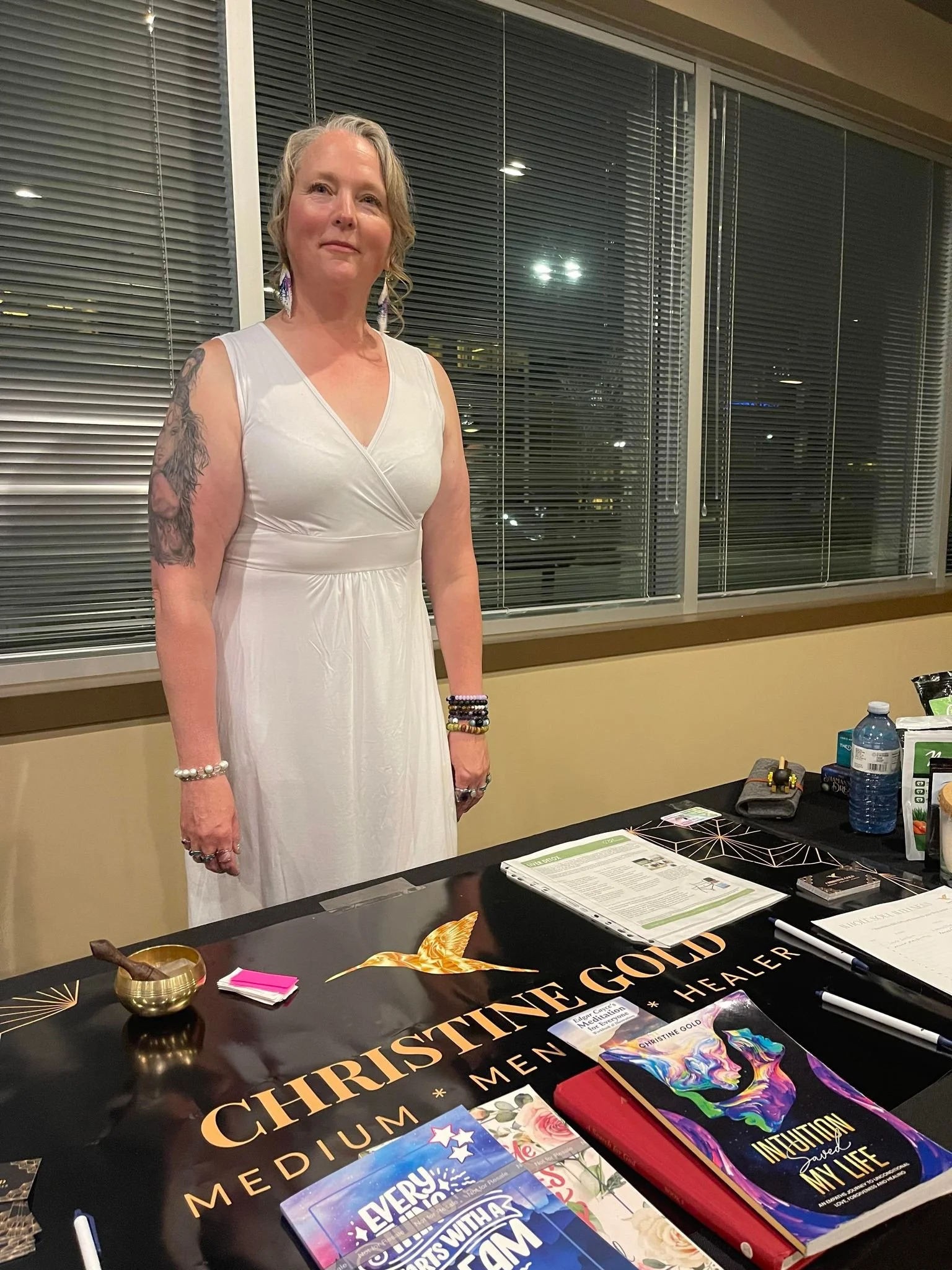 Christine J Gold Cardel Theatre Live Group Mediumship event in calgary