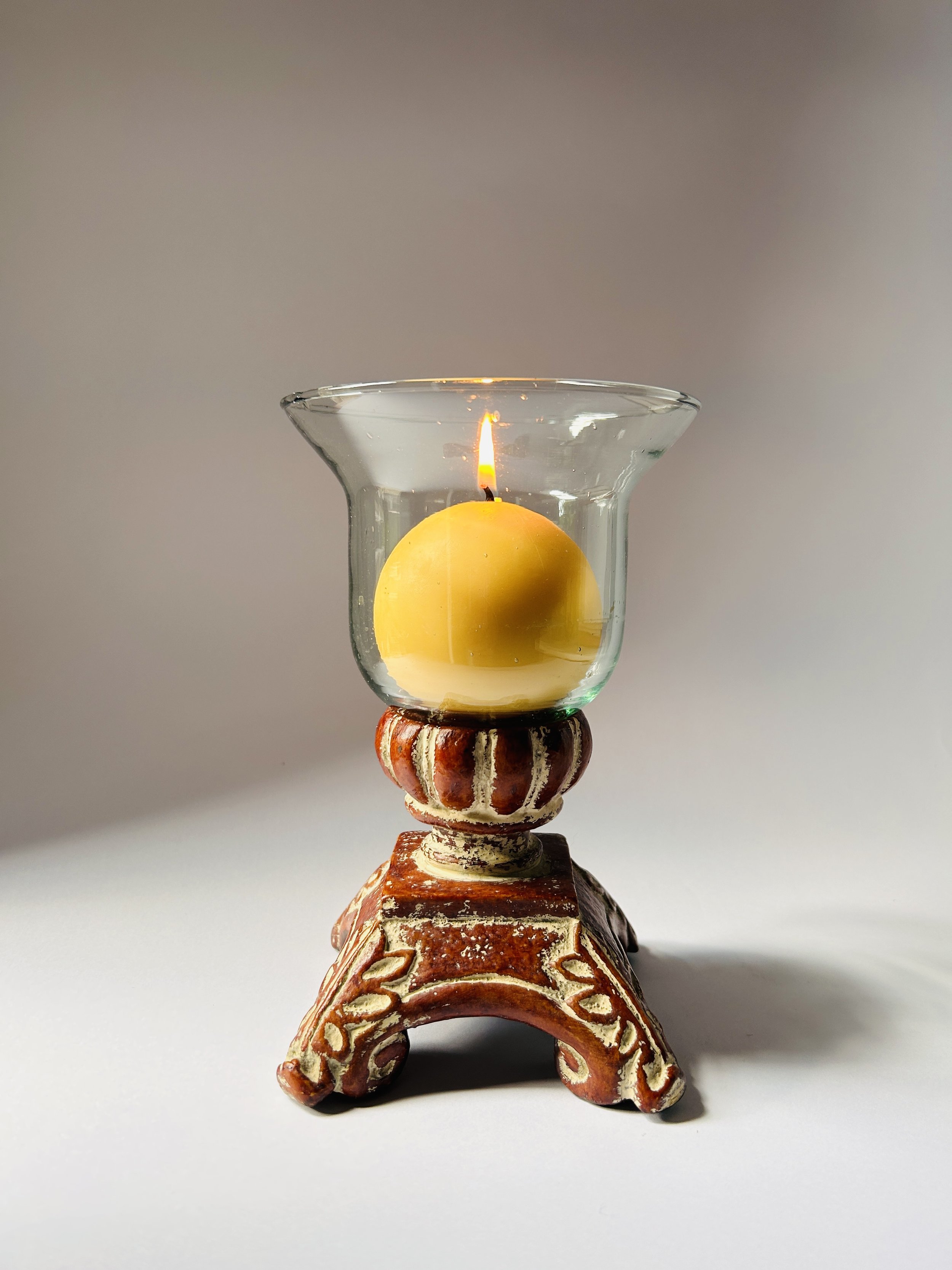 1990s Bell Jar Candleholder