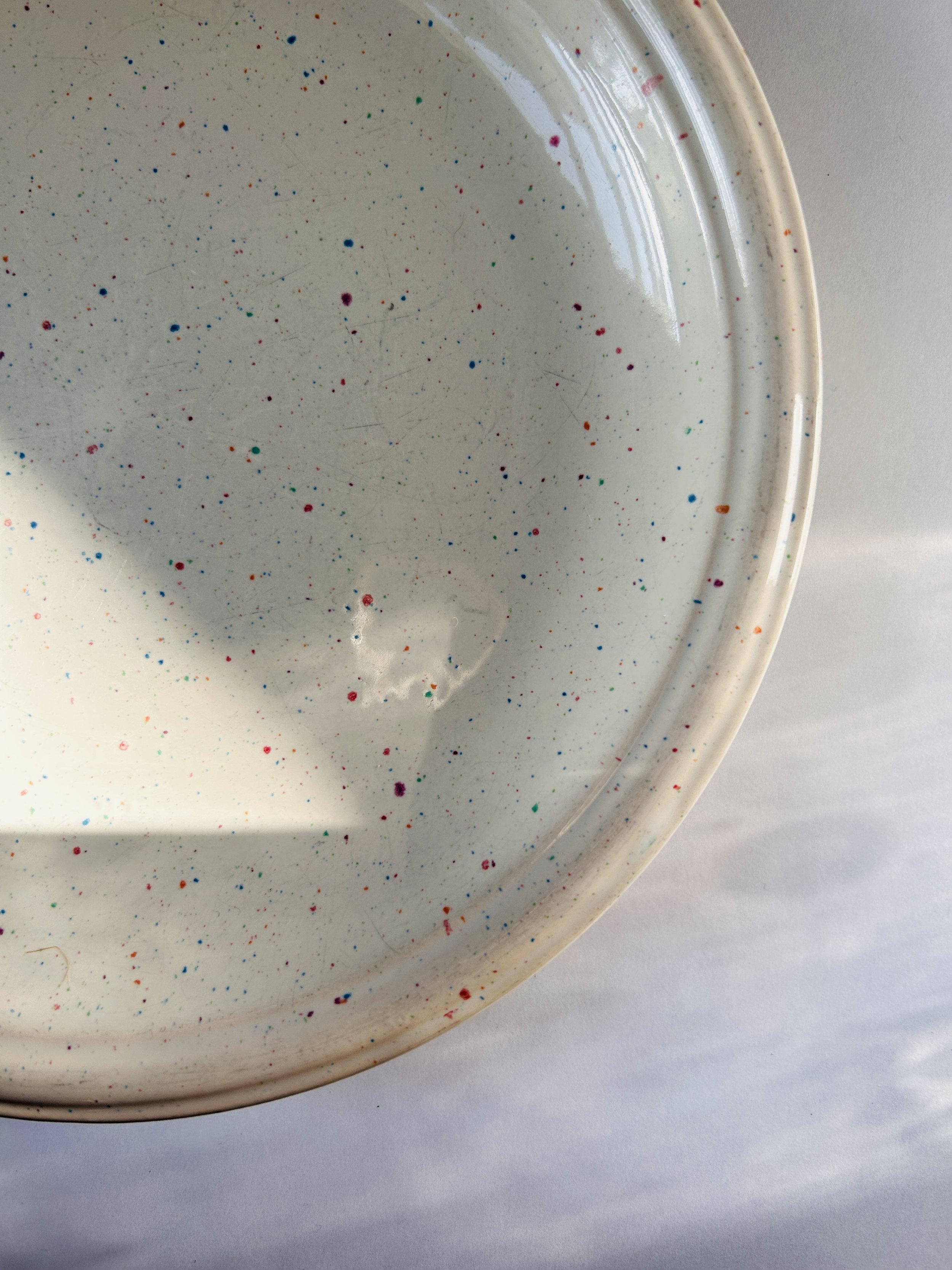 John Tams Confetti Stoneware Plates