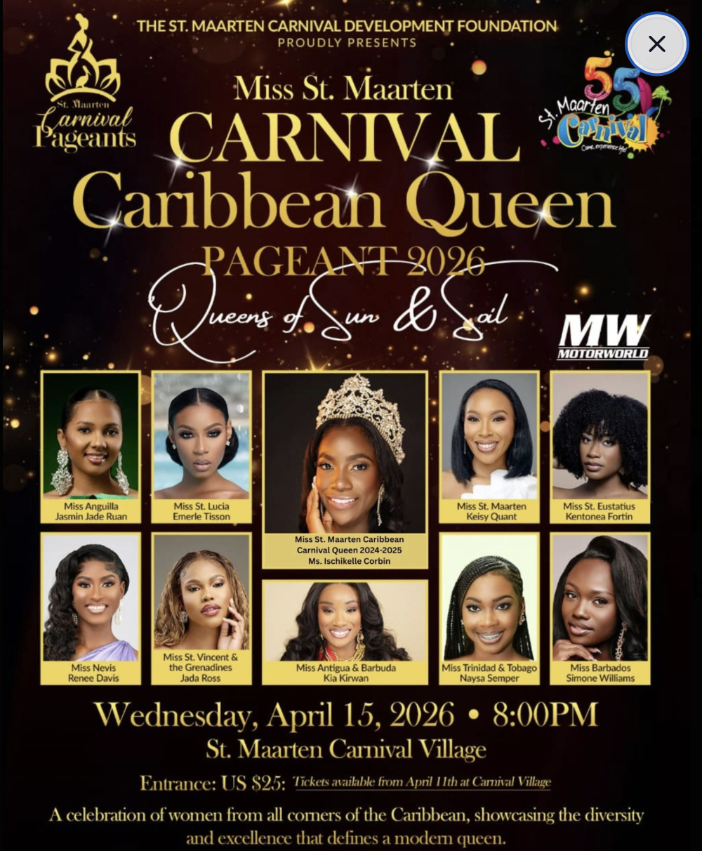 Miss St. Maarten Carnival Caribbean Queen Pageant 2026