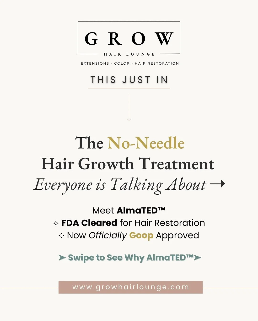 𝗗𝗼 𝘆𝗼𝘂 𝗵𝗮𝘃𝗲 𝗢𝘇𝗲𝗺𝗽𝗶𝗰 𝗛𝗮𝗶𝗿?
You&rsquo;re not alone &mdash; 𝗼𝘃𝗲𝗿 𝟱𝟬% 𝗼𝗳 𝘄𝗼𝗺𝗲𝗻 experience visible thinning.
That&rsquo;s 𝟭 𝗶𝗻 𝗲𝘃𝗲𝗿𝘆 𝟮.

We do restorative treatments for our skin and body&hellip;
but when it comes