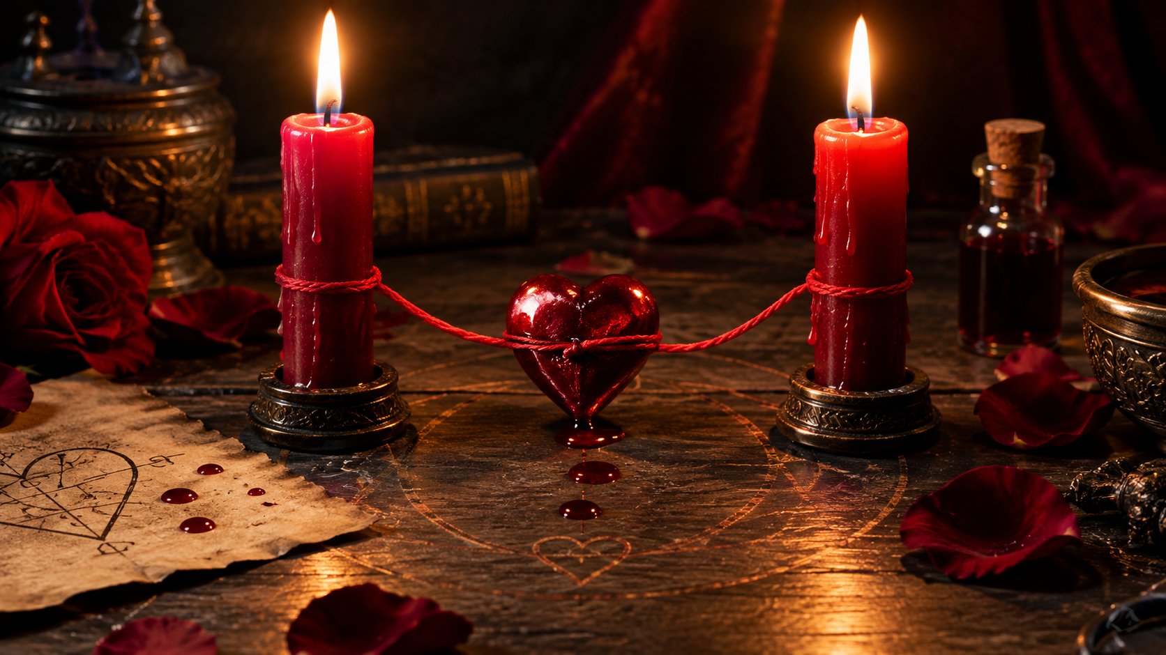 AMARRES DE AMOR CON SANGRE