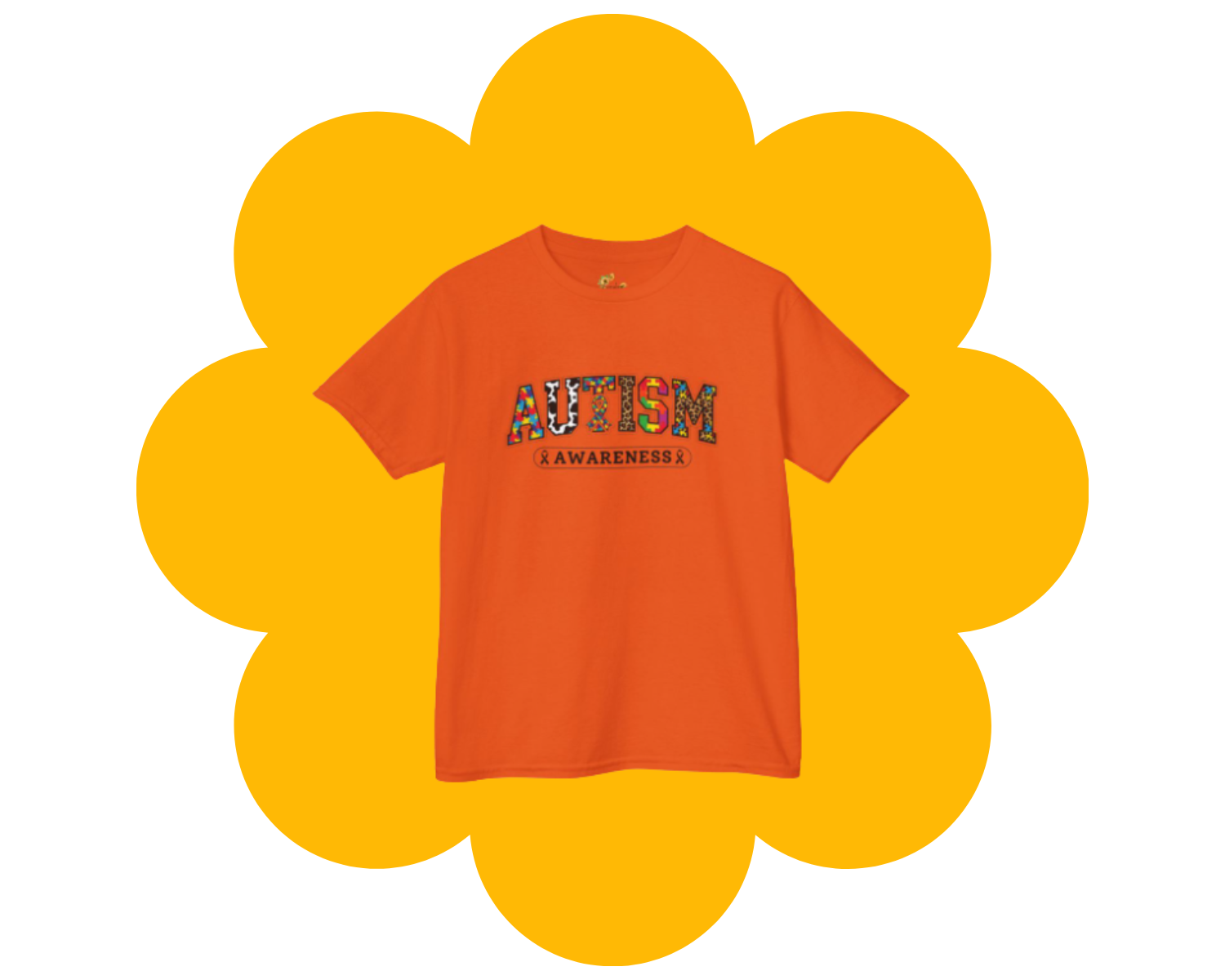 Youth AUTISM Puzzle Letter Tee