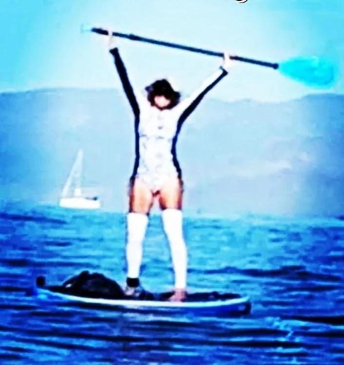 open water standup paddle with winged not wired owner julie jenkins