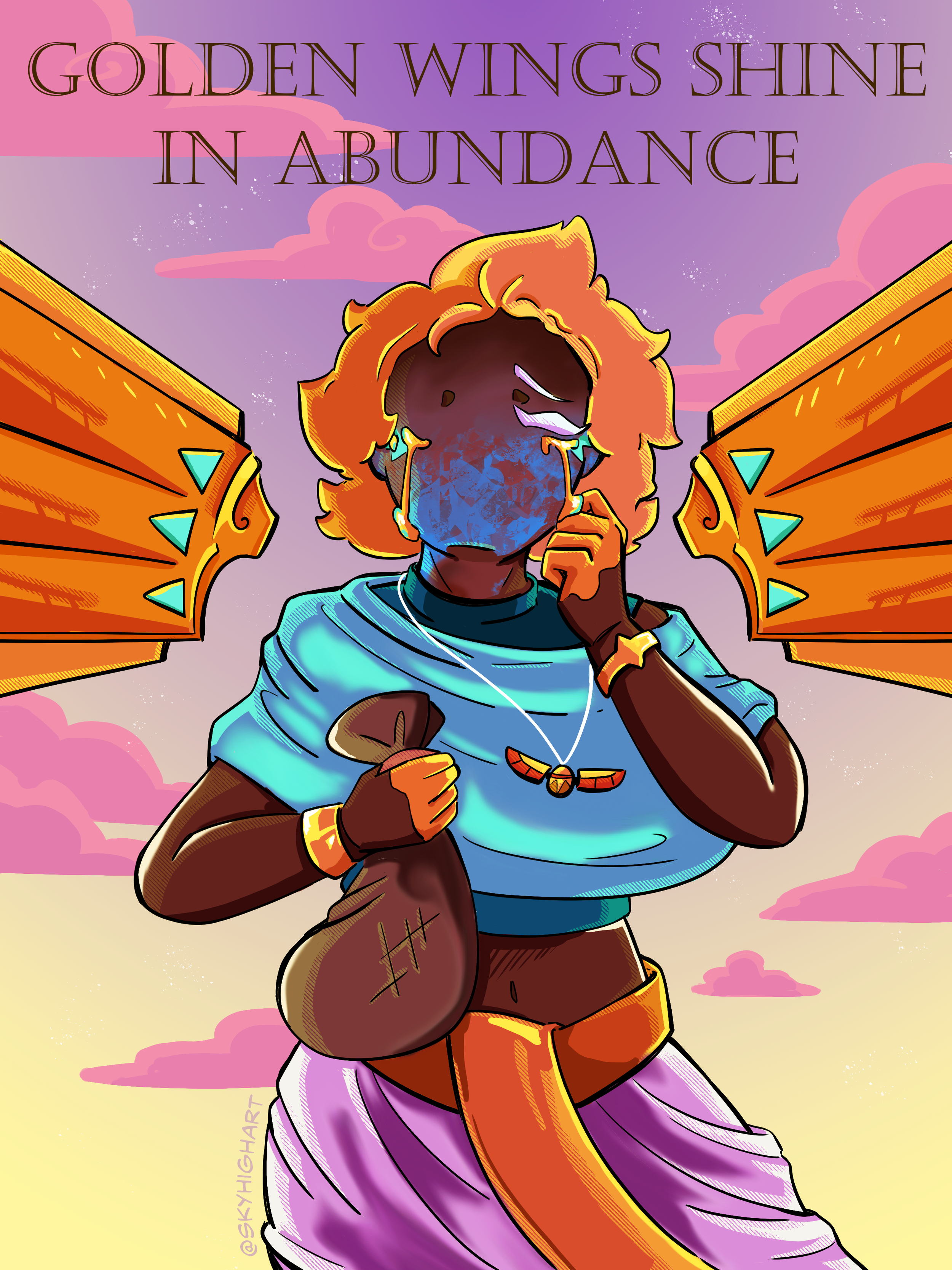 Golden Wings Poster - Digital