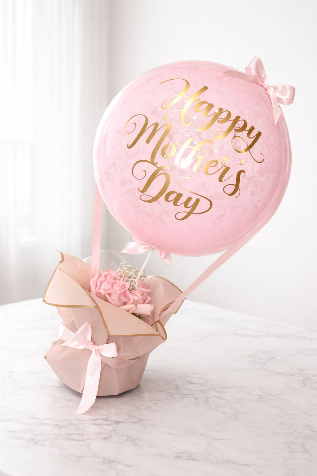 Mother's Day balloon and rose bouquet.png