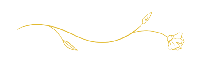 A simple, minimalist line drawing of a flower with a long stem, single leaf, and a blooming flower at the end.