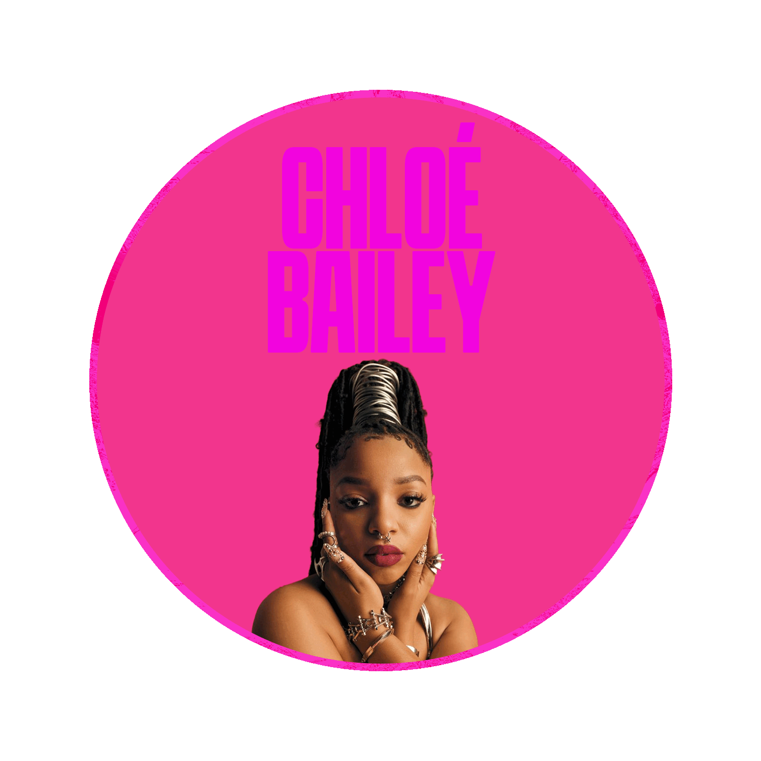 Album cover featuring Chloe Bailey with styled dreadlocks and tattoos, set against a pink background with the text 'Chlöe Bailey' above her.