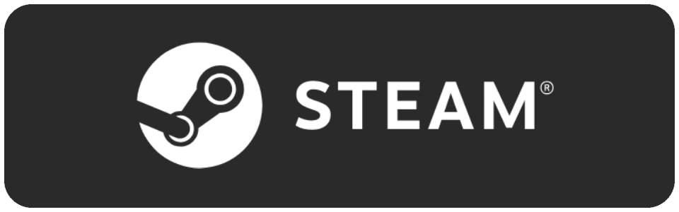 Steam logo with text on a black background.
