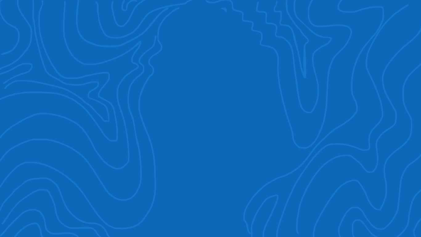Blue background with abstract topographical lines.