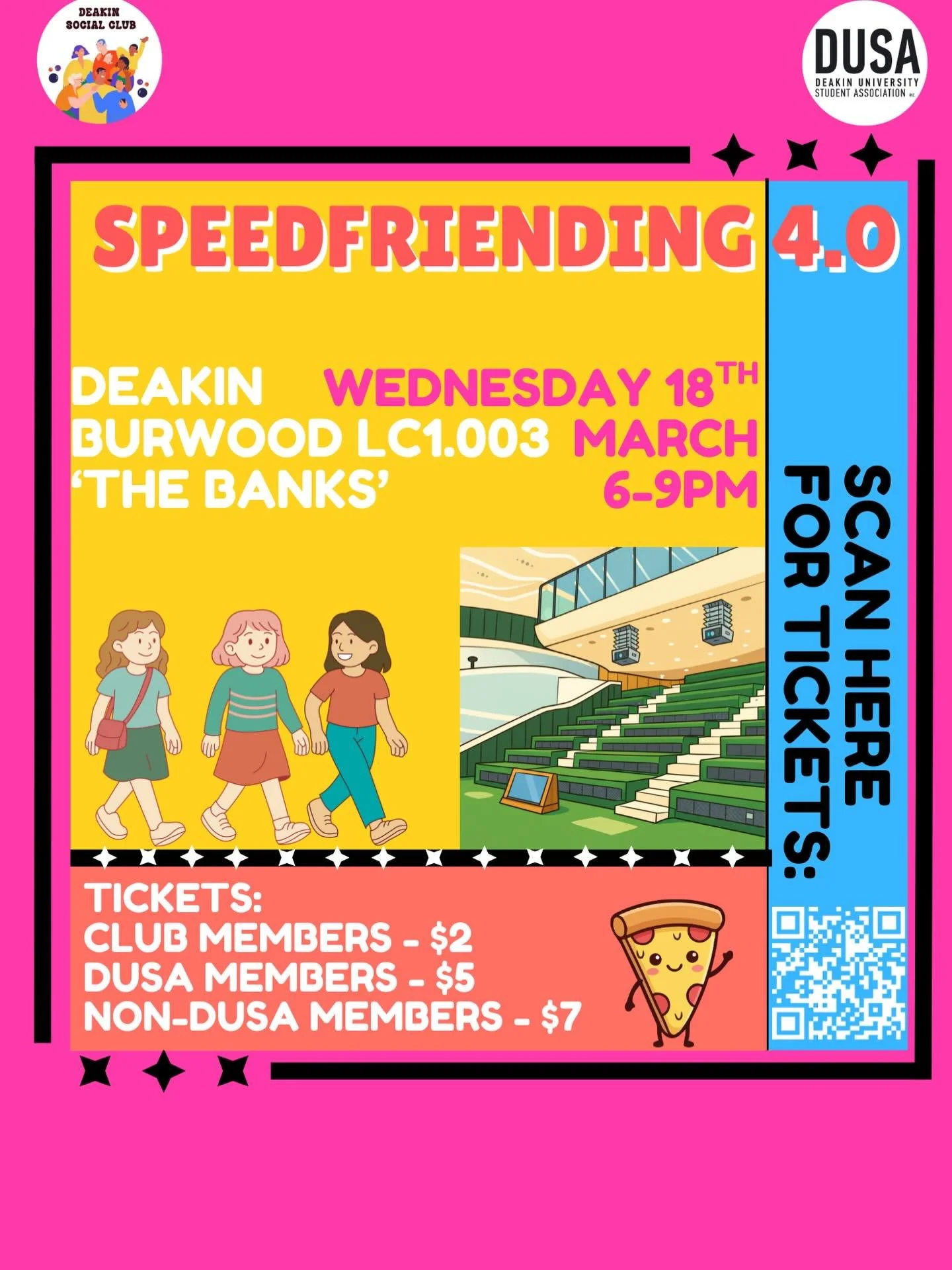 🚨 Speed Friending is back 🚨 

Quick chats, zero awkward hovering, and a room full of students actually keen to meet people 🤝⚡ Come solo or bring a friend&hellip; either way you&rsquo;ll leave with more than you arrived with.

🔗 Link in Bio!

📍 D
