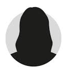 Silhouette of a person's head and shoulders