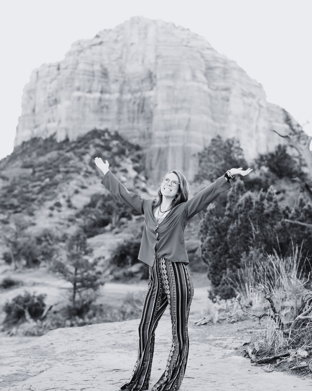Jessica Wonders, certified integrative women's health coach and founder of Embodied Unbecoming, photographed outdoors by Block Portrait Studios