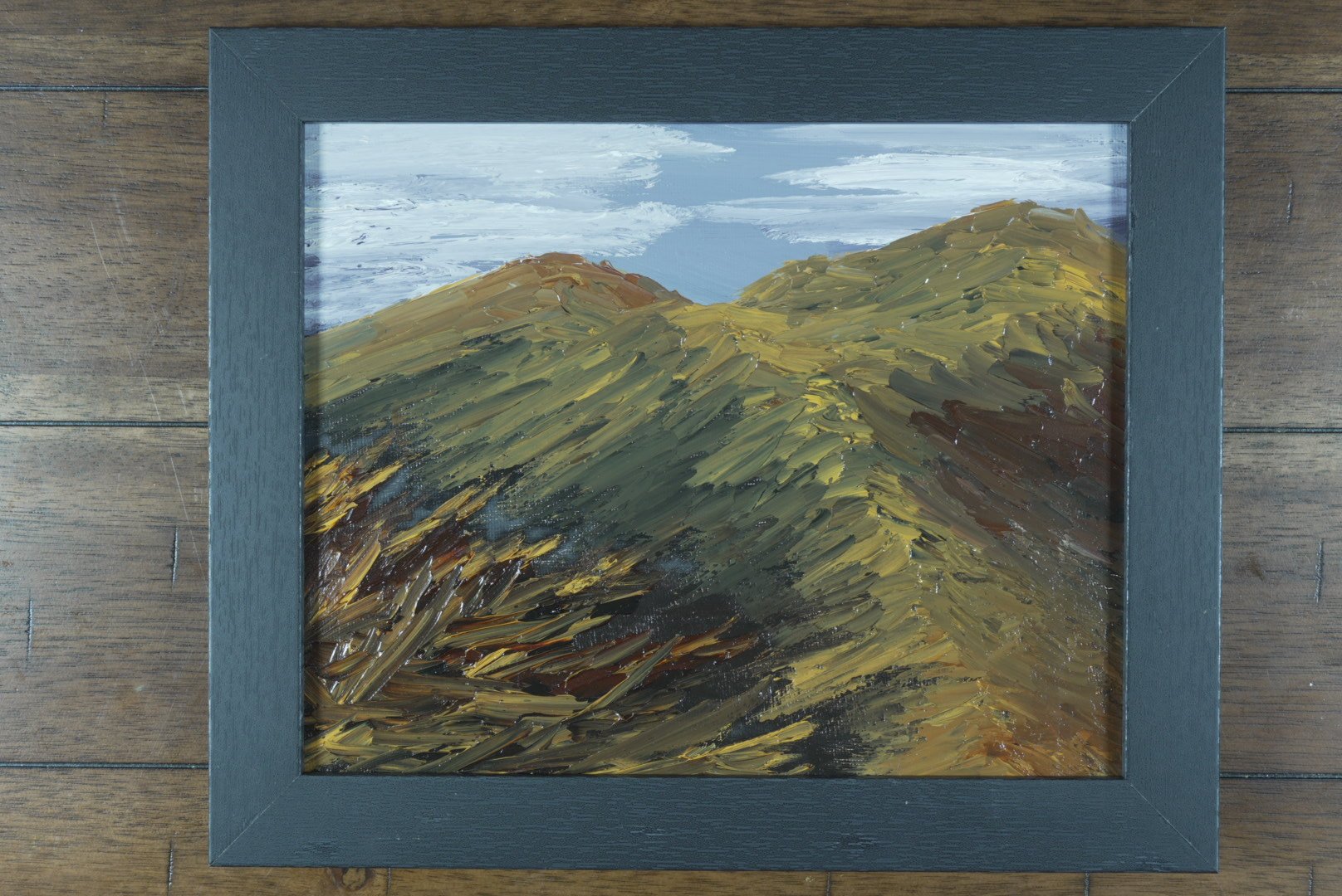 Autumn Gold on the Presidentials in a black wood frame