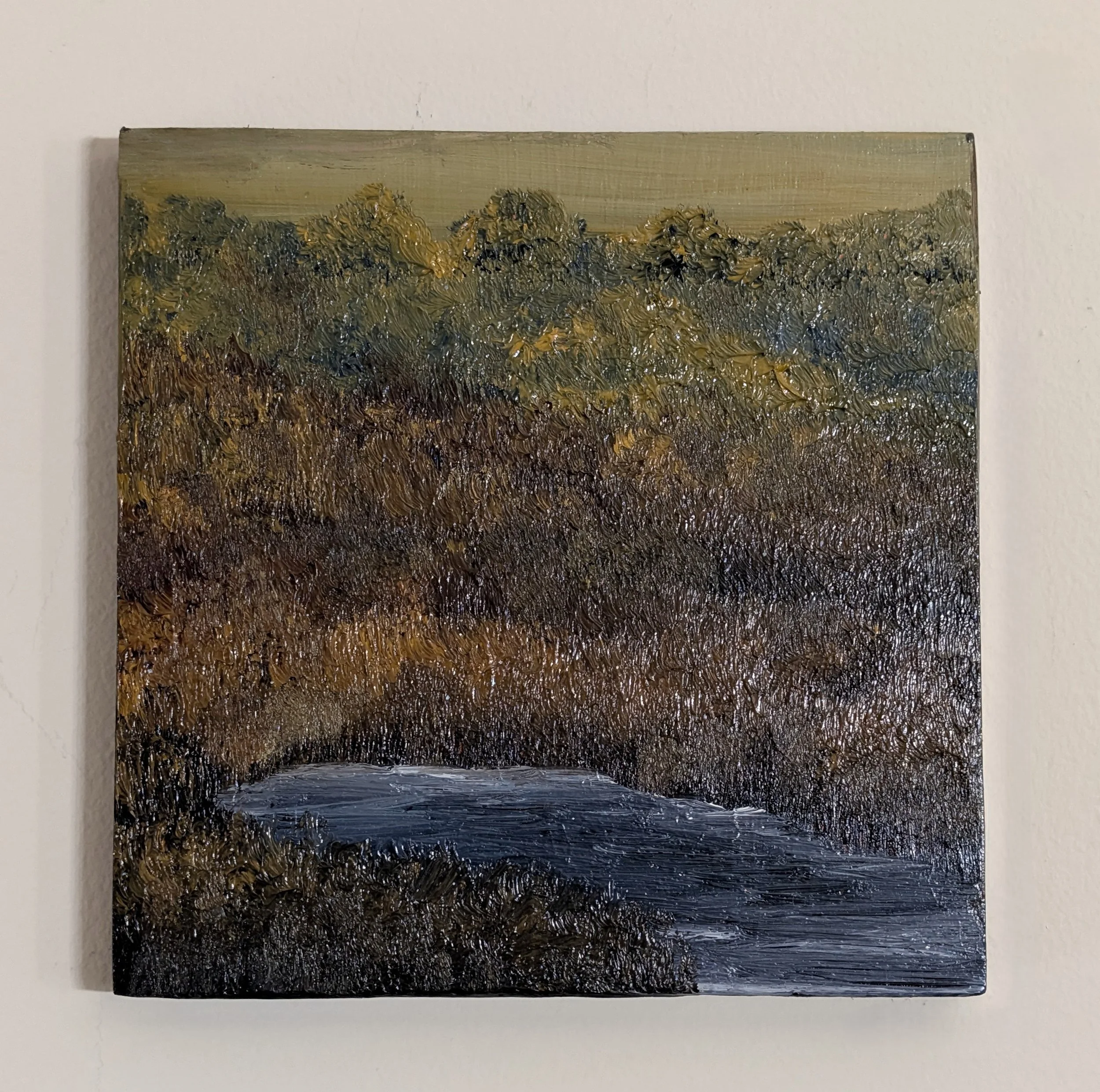Tonalist Marsh Landscape - Textured Art