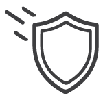 Shield icon representing protection or security
